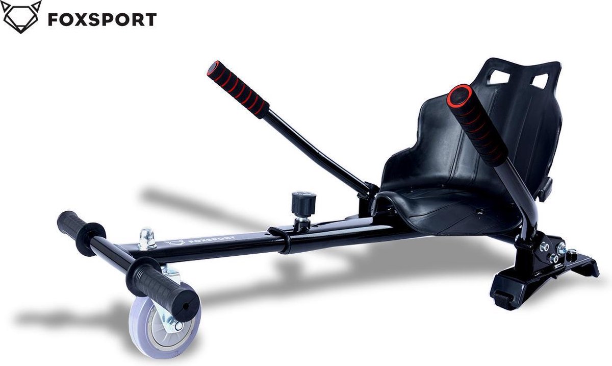 FOXSPORT Premium Universal Hoverkart voor alle typen Hoverboard 6.5 / 8.5 / 10 inch. |Premium hoverboard-stoel Verstelbare lengte voor volwassenen en kinderen van alle leeftijden.